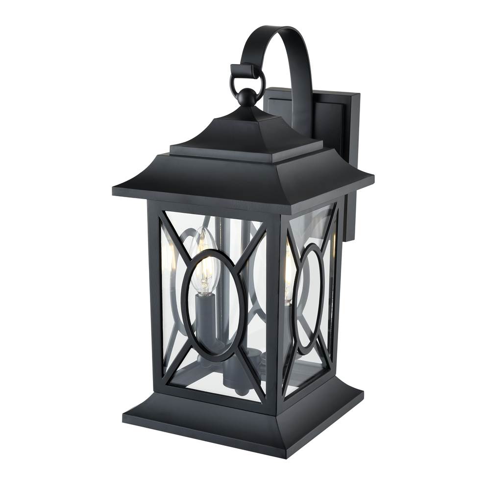Millennium Lighting 85102-PBK Powder Coated Black Outdoor Wall Sconce Image 5