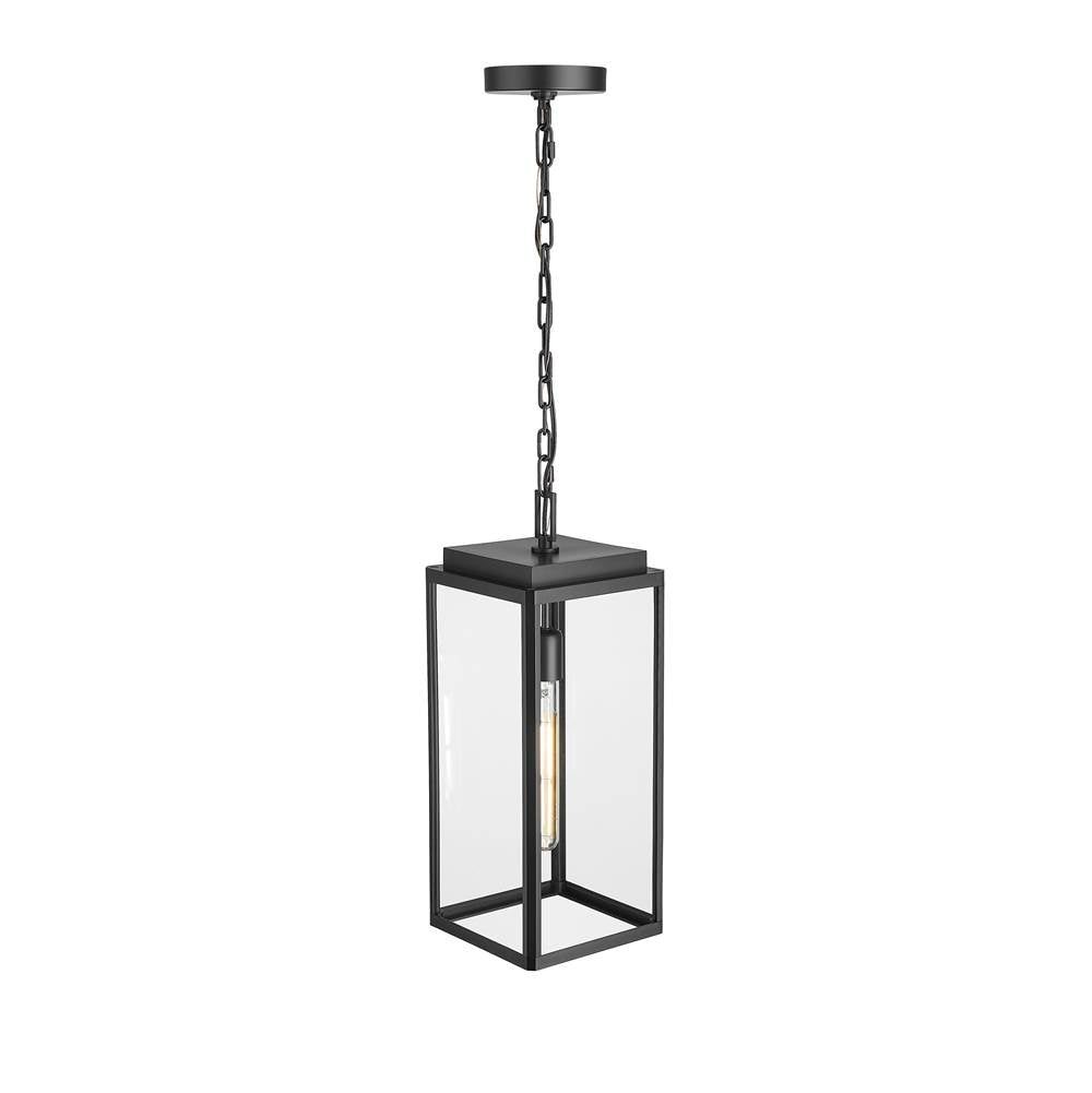 Millennium Lighting 902301-PBK Powder Coated Black Alpharetta 7.5'' 1-light Outdoor Hanging Lantern - Powder Coated Black Image 1
