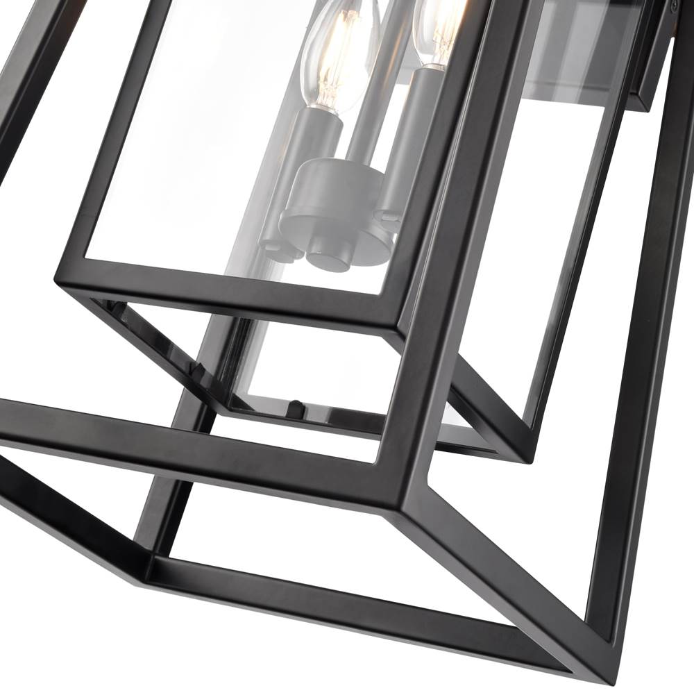 Millennium Lighting 198502-PBK Powder Coated Black Denzell 21.25'' High 2-light Outdoor Wall Sconce - Powder Coated Black Image 5