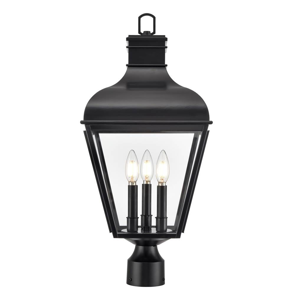 Millennium Lighting Edenton 24'' High 3-light Outdoor Post Lantern - Matte Black