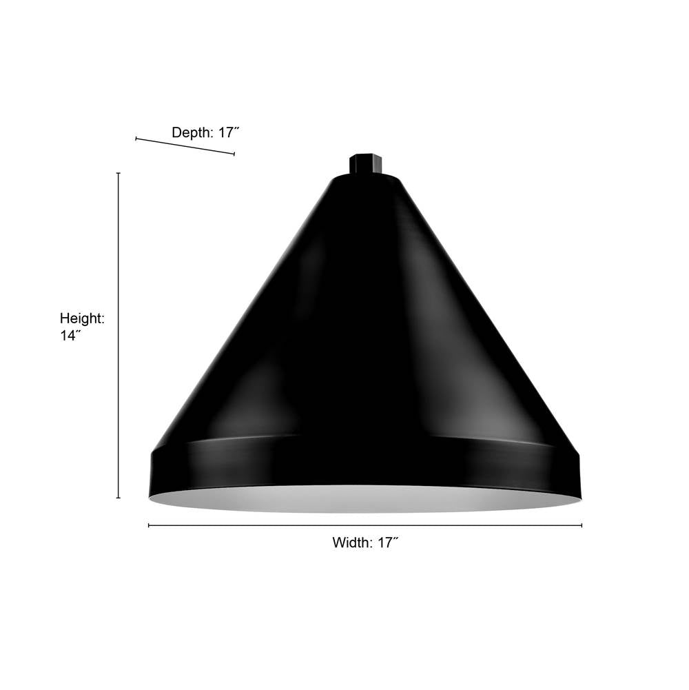 Millennium Lighting RCS17-SB Satin Black Cone Shade Image 2