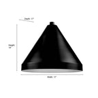 Millennium Lighting RCS17-SB Satin Black Cone Shade Image 2