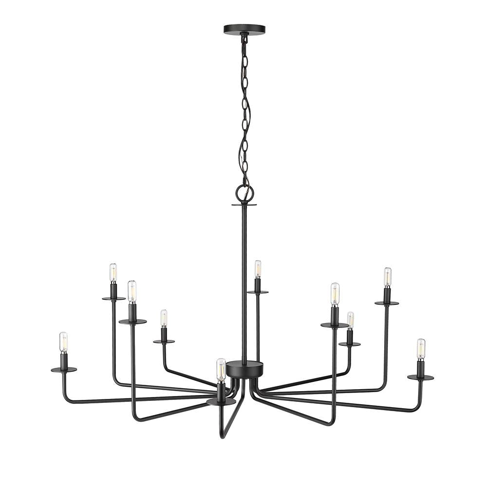 Millennium Lighting 12510-MB Matte Black Chandelier Ceiling Light Image 4