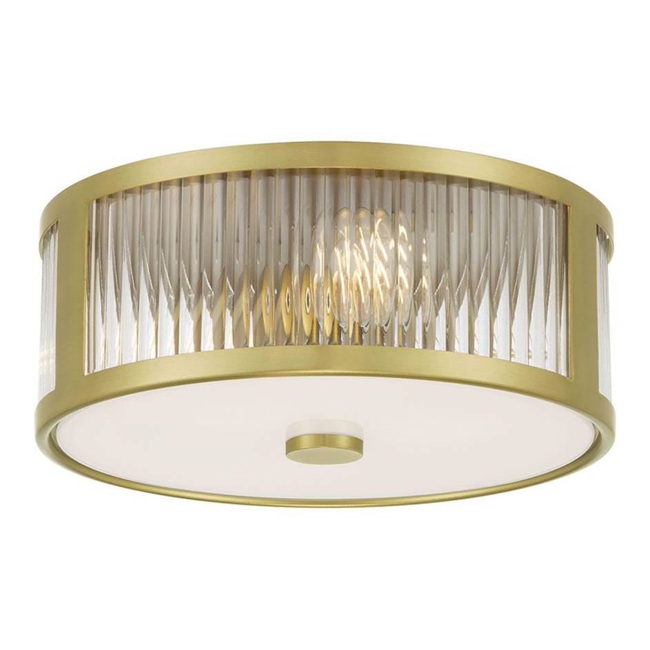 Millennium Lighting 23203-VB Vintage Brass Ardezia 11.75'' Wide 3-light Flush Mount Image 7