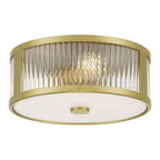 Millennium Lighting 23203-VB Vintage Brass Ardezia 11.75'' Wide 3-light Flush Mount Image 7