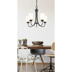 Millennium Lighting 9805-MB Matte Black 5 Light Chandelier Image 3