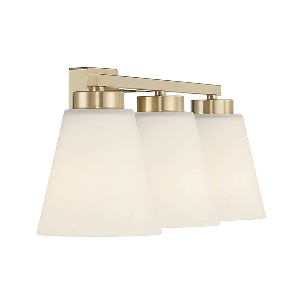 Millennium Lighting 64003WG-MG Modern Gold Strayhan 22'' Wide 3-light Vanity Image 7