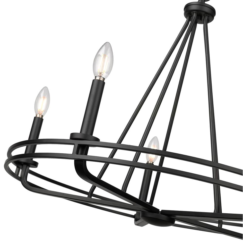 Millennium Lighting 21605-MB Matte Black Jody 26.5'' Wide 5-light Chandelier - Matte Black Image 4