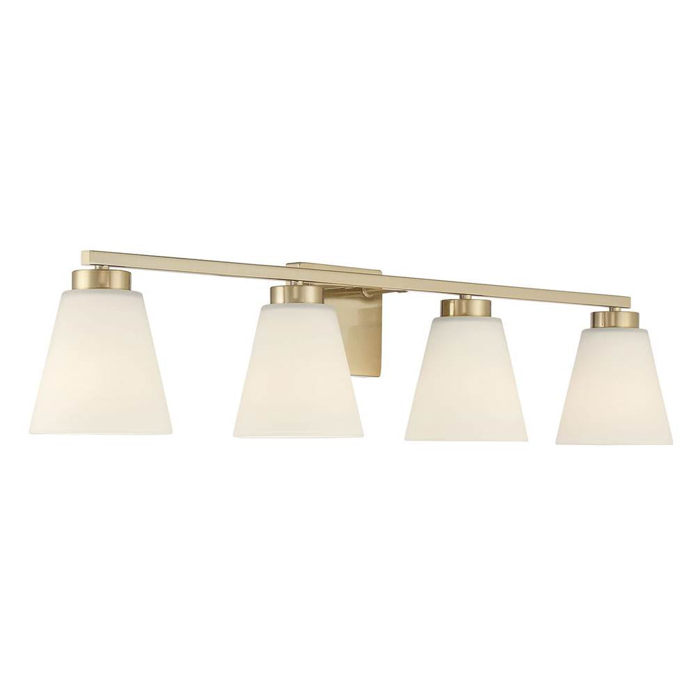 Millennium Lighting 64004WG-MG Modern Gold Strayhan 31'' Wide 4-light Vanity Image 8