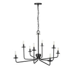 Millennium Lighting 12508-MB Matte Black Chandelier Ceiling Light Image 4
