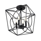 Millennium Lighting 4004-MB Matte Black Semi-flush Ceiling Mount Image 5