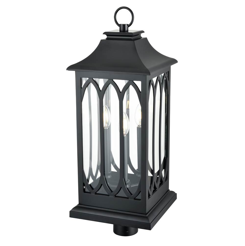 Millennium Lighting 88105-PBK Powder Coated Black Outdoor Post Lantern Image 5