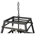 Millennium Lighting 19304-MB Matte Black Tellsa 16'' Wide 4-light Pendant - Matte Black Image 6