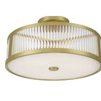 Millennium Lighting 23303-VB Vintage Brass Ardezia 15.75'' Wide 3-light Semi-flush Mount Image 5