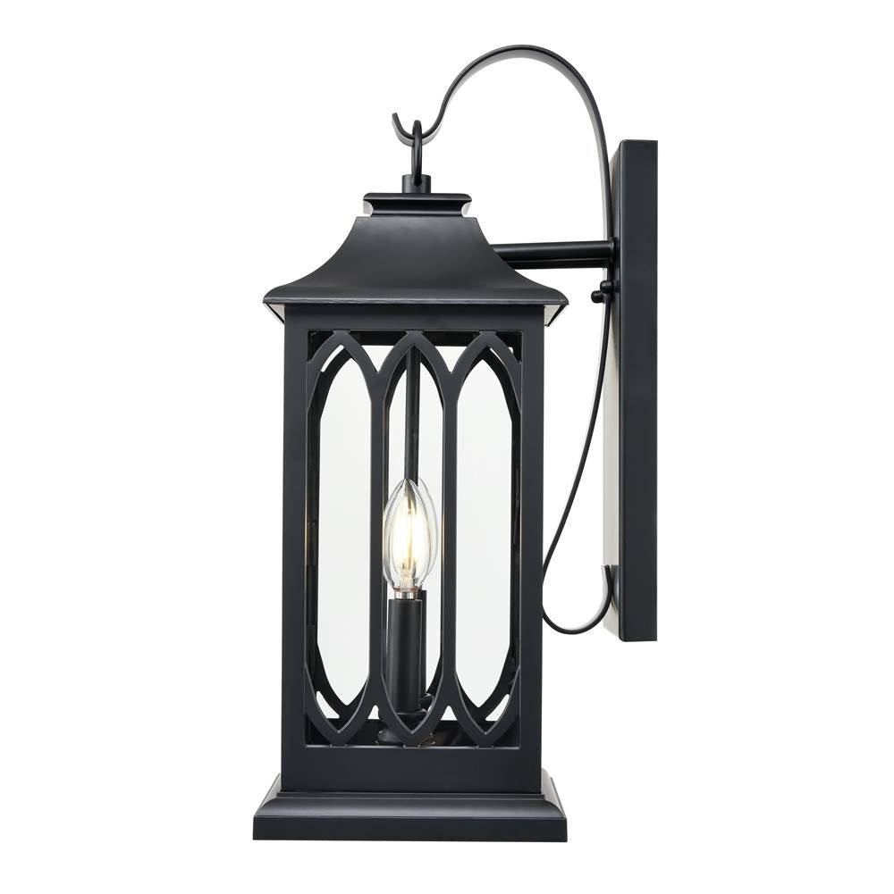 Millennium Lighting 88102-PBK Powder Coated Black Outdoor Wall Sconce Image 4