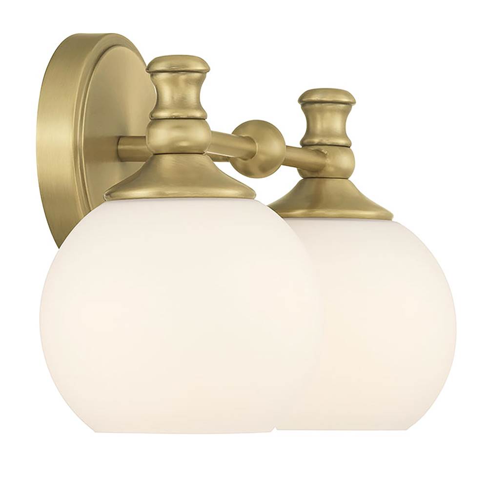 Millennium Lighting 201102-VB Vintage Brass Orlisse 14.75'' Wide 2-light Vanity Image 7