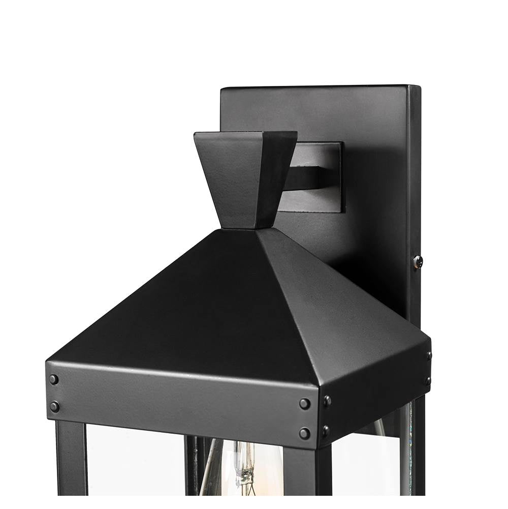 Millennium Lighting 22911-PBK Powder Coated Black Yates 17.25'' High 1-light Outdoor Wall Sconce - Painted Black Image 5