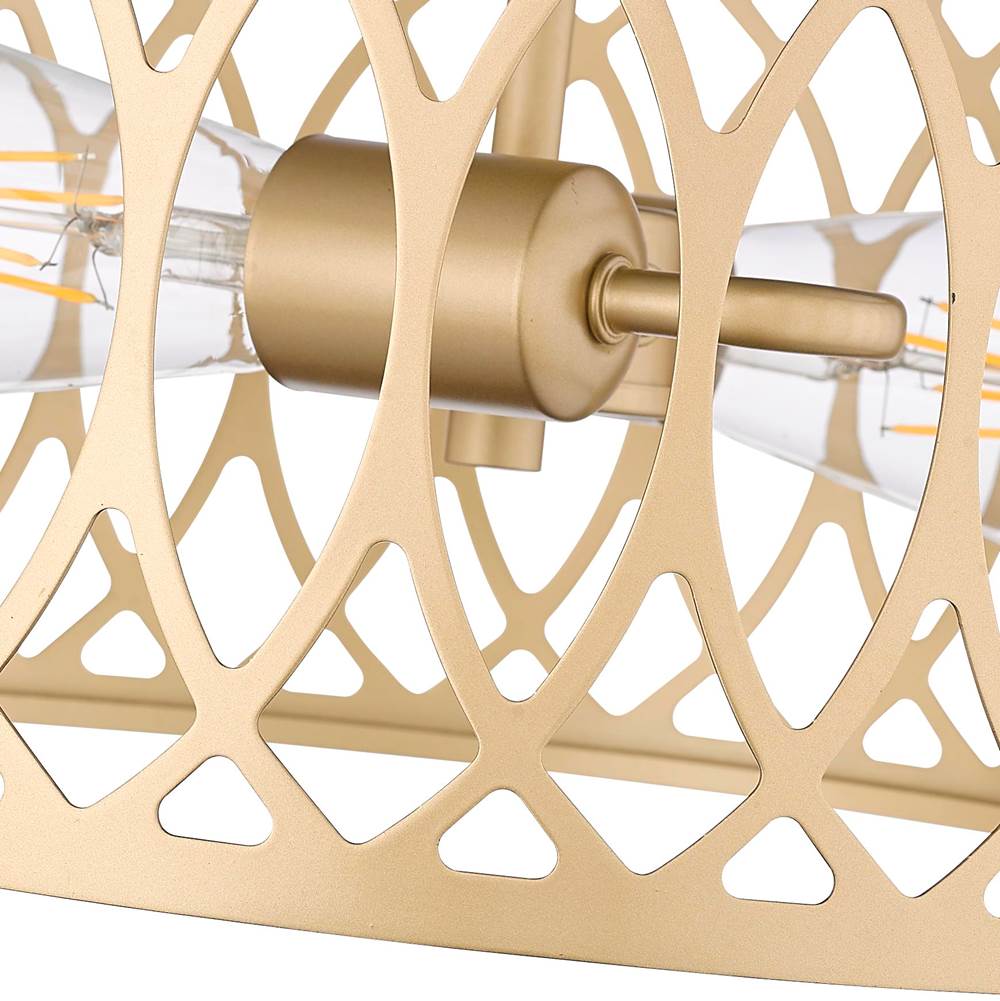 Millennium Lighting 4212-PMG Painted Modern Gold Semi-flush Ceiling Mount Image 3