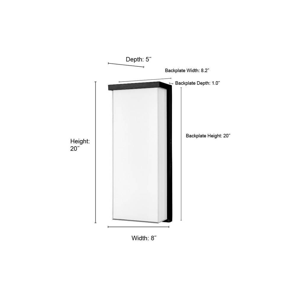 Millennium Lighting 74301-PBK Powder Coated Black Outdoor Wall Sconce Led Image 3