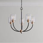 Millennium Lighting 9425-MB/MG Matte Black Modern Gold Chandelier Ceiling Light Image 3