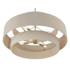 Millennium Lighting 208106-VB Vintage Brass Helbert 30'' Wide 6-light Pendant Image 7