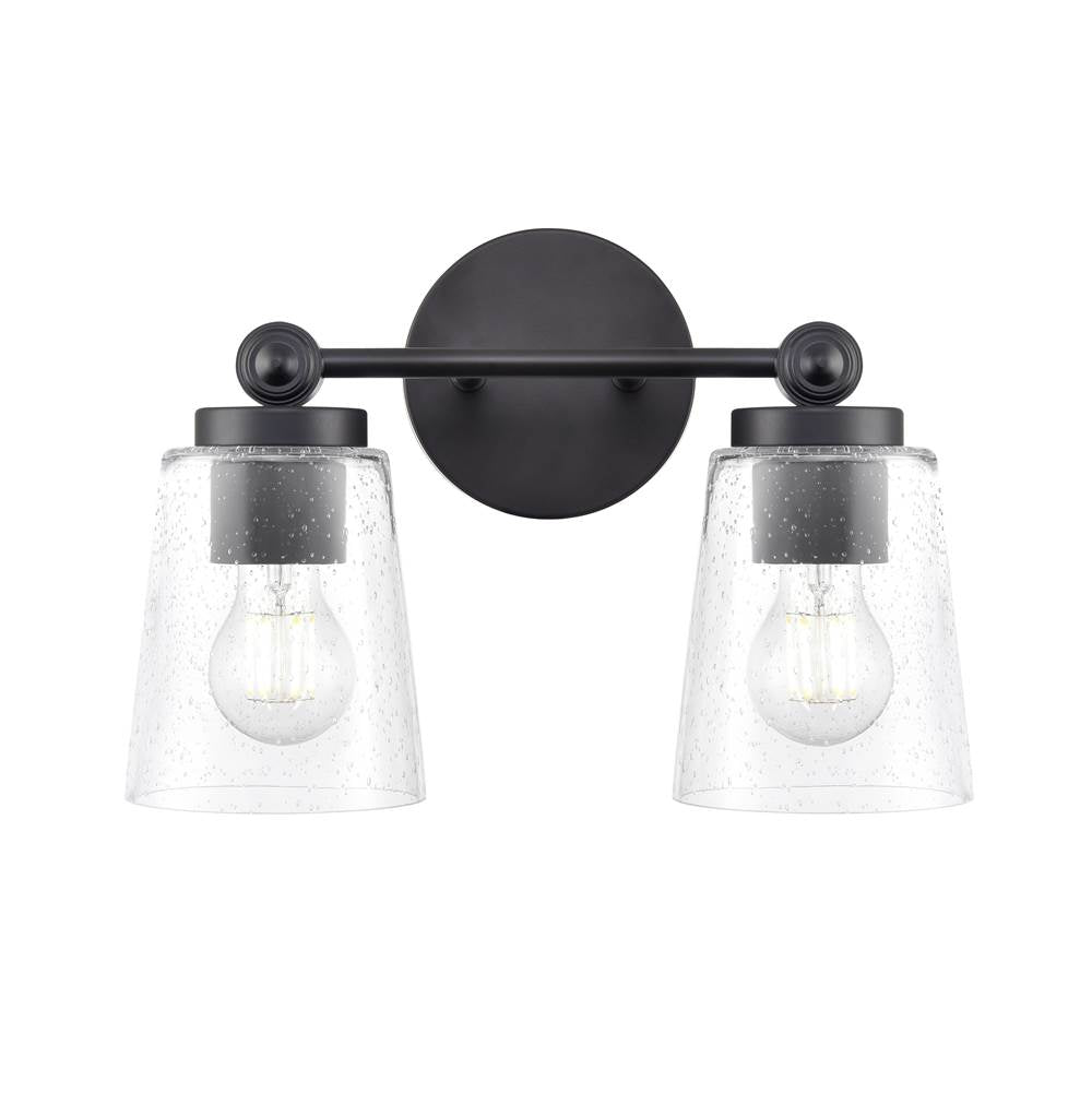 Millennium Lighting Lauryn 13.5'' Wide 2-light Vanity - Matte Black
