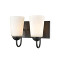 Millennium Lighting 9812-MB Matte Black 2 Light Vanity Image 1