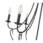 Millennium Lighting 12106-MB Matte Black Chandelier Ceiling Light Image 3