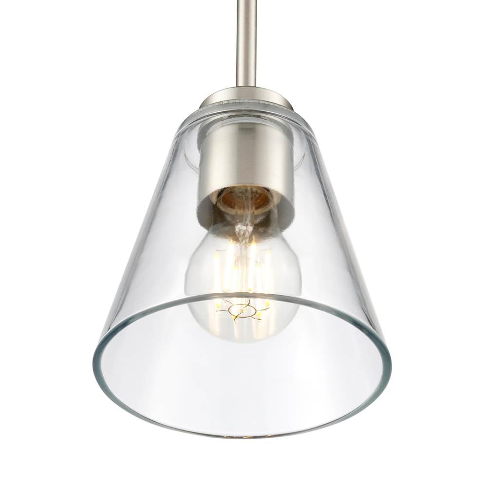 Millennium Lighting 64101-BN Brushed Nickel Strayhan 5.75'' 1-light Mini Pendant - Brushed Nickel Image 6