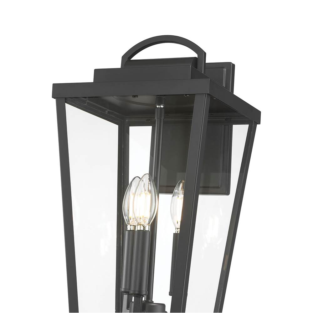 Millennium Lighting 68003-PBK Powder Coated Black Brenwick 17'' High 3-light Outdoor Lantern Image 5