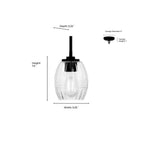 Millennium Lighting 9981-VB Vintage Brass Miravelle 5.25'' Wide 1-light Mini Pendant Image 2