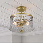 Millennium Lighting 909201-VB Vintage Brass Clarvyn 12'' Wide 2-light Semi-flush Mount Image 4
