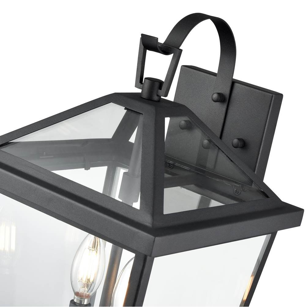 Millennium Lighting 92202-TBK Textured Black Outdoor Wall Sconce Image 3
