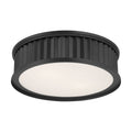 Millennium Lighting 9503-MB Matte Black Corvella 18'' Wide 3-light Flush Mount Image 1