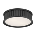 Millennium Lighting 9503-MB Matte Black Corvella 18'' Wide 3-light Flush Mount Image 1