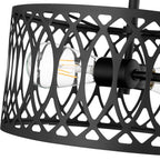 Millennium Lighting 4212-MB Matte Black Semi-flush Ceiling Mount Image 3