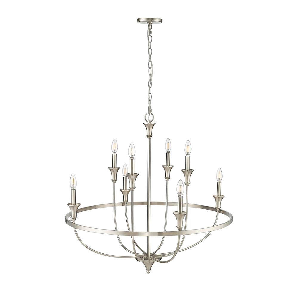 Millennium Lighting 28108-BN Brushed Nickel Chandelier Ceiling Light Image 4
