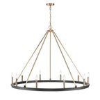 Millennium Lighting 9510-MB/MG Matte Black Modern Gold Chandelier Ceiling Light Image 3