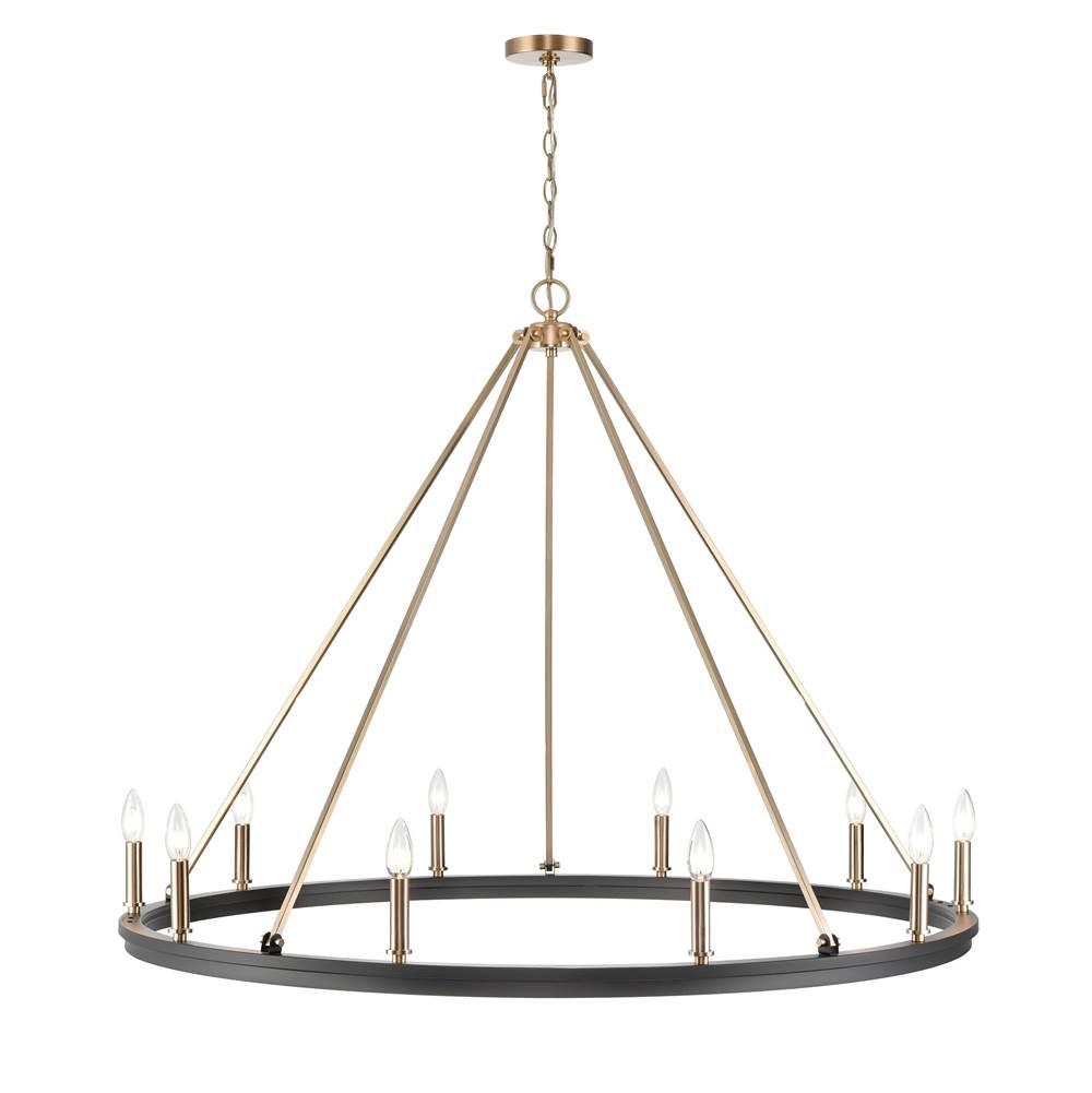 Millennium Lighting 9510-MB/MG Matte Black Modern Gold Chandelier Ceiling Light Image 3