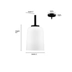 Millennium Lighting 214001-MG Modern Gold Laphia 5'' Wide 1-light Pendant - Modern Gold Image 3