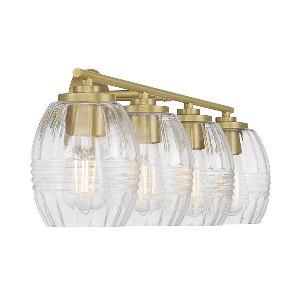 Millennium Lighting 9994-VB Vintage Brass Miravelle 30.5'' Wide 4-light Vanity Image 7