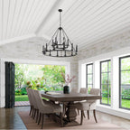 Millennium Lighting 46718-MB Matte Black Chandelier Ceiling Light Image 2