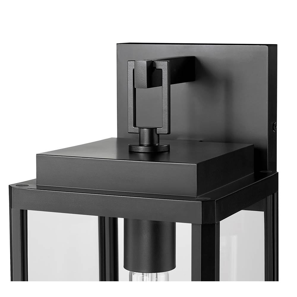 Millennium Lighting 902001-PBK Powder Coated Black Alpharetta 15.5'' High 1-light Outdoor Wall Lantern - Powder Coated Black Image 5