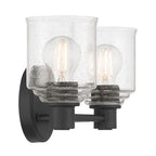 Millennium Lighting 202102-MB Matte Black Vessair 14'' Wide 2-light Vanity Image 7