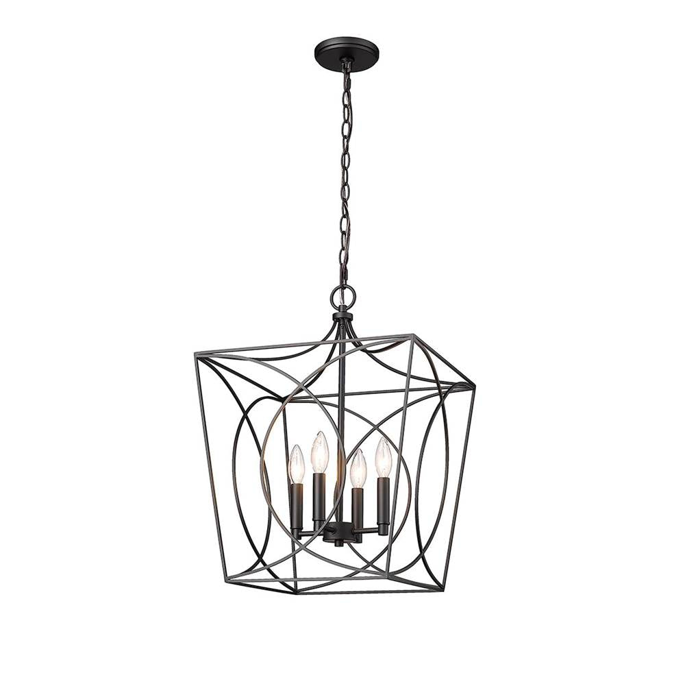 Millennium Lighting 4002-MB Matte Black Pendant Light Image 2