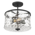 Millennium Lighting 909201-MB Matte Black Clarvyn 12'' Wide 2-light Semi-flush Mount Image 1