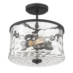 Millennium Lighting 909201-MB Matte Black Clarvyn 12'' Wide 2-light Semi-flush Mount Image 1