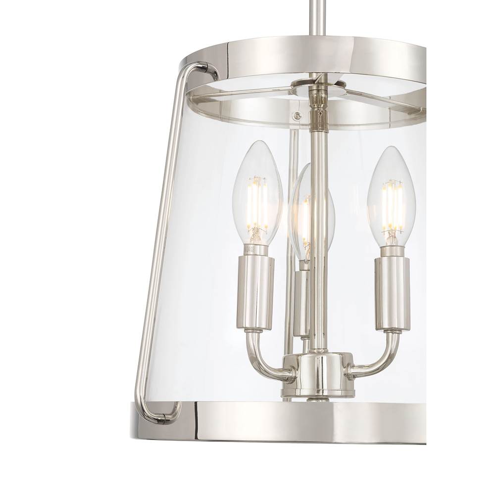 Millennium Lighting 230103-PN Polished Nickel Adabella 12.25'' Wide 3-light Semi-flush Mount Image 5