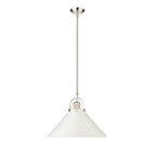Millennium Lighting 20901-PN/MW Polished Nickel,Matte White Pendant Light Image 1