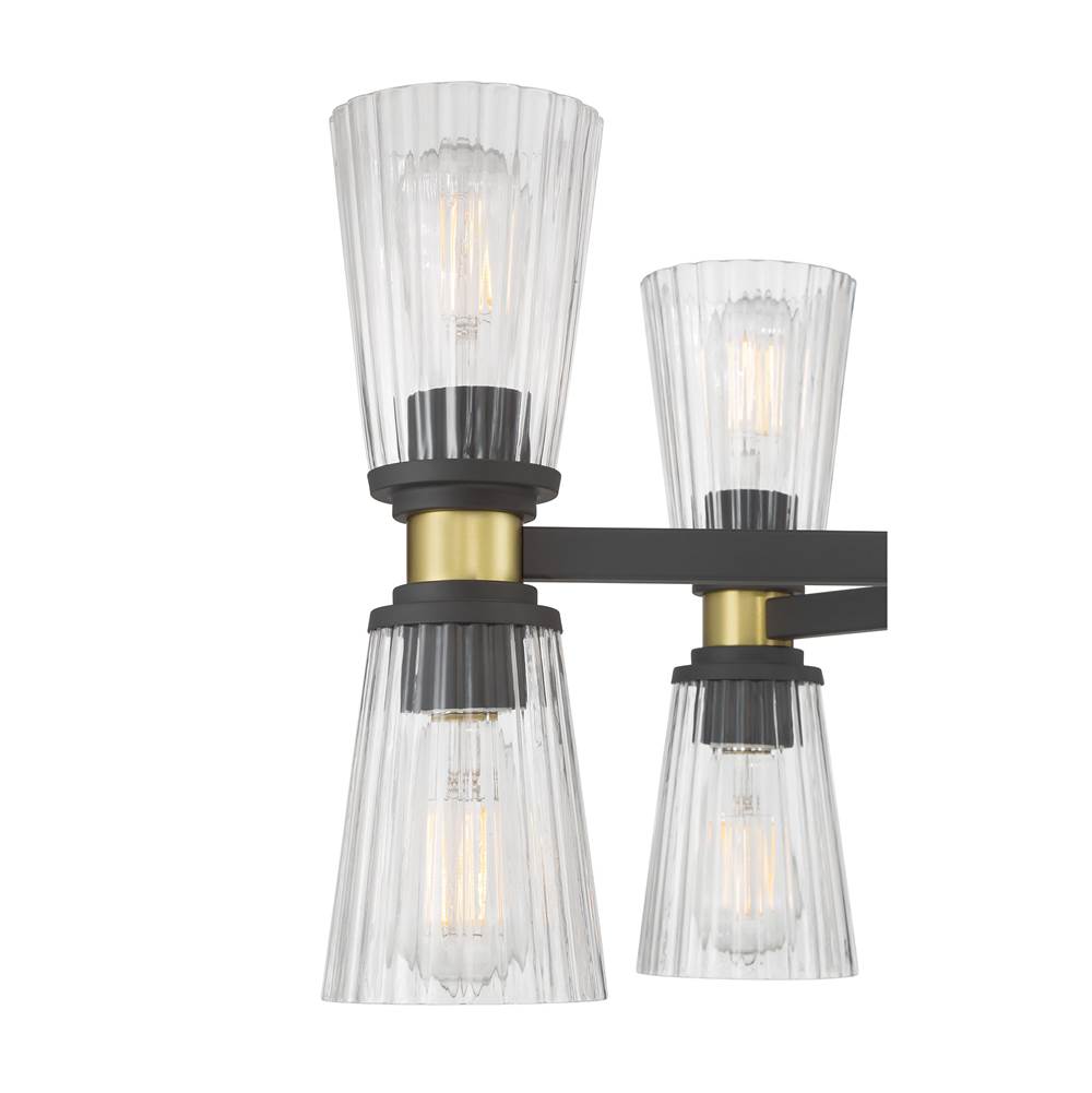 Millennium Lighting 9312-MB/VB Matte Black Lustria  29.5'' Wide 12-light Chandelier Image 6
